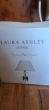 Laura Ashley Paloma Wall Light glass chrome ivory half shade BNIB