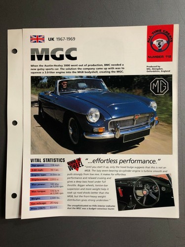 1967 1969 mgc convertible - -,