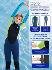 Kids Wetsuit Suit Quick Dry Wetsuit Boys Girls Wetsuit Full Length Swim Wetsuit