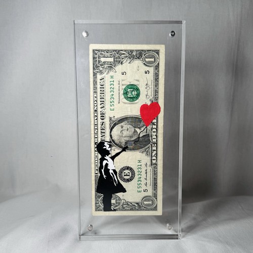 Banksy orange drip tag - “banksy”,