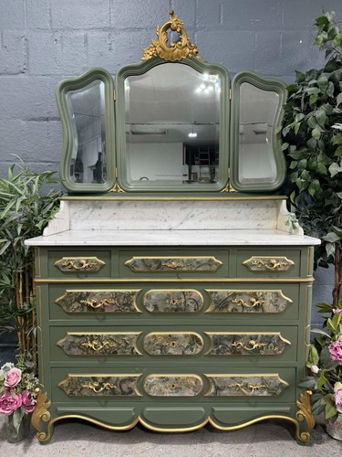 Antique french louis chest - french,