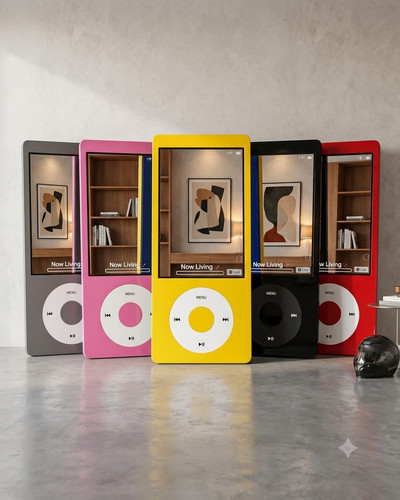 Ipod style mirror wall - style, decor