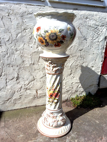 Vintage ceramic sunflower - sunflower, &