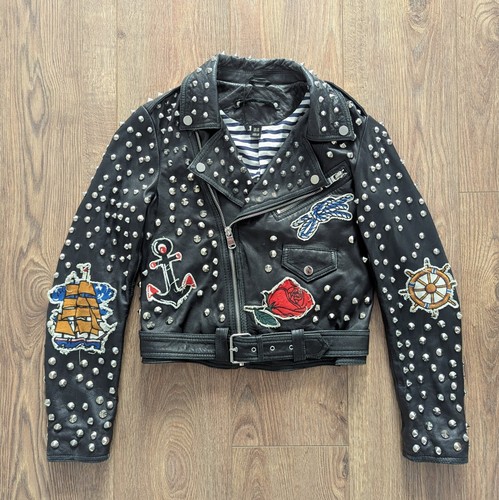 Zara studded leather - zara, women's