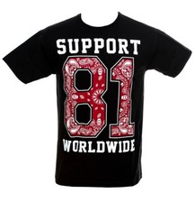 Hells Angels Support 81 Big Red Machine "Worldwide-since 1948" T-Shirt Black 