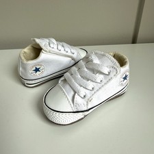 Converse All Star White Baby Shoes Trainers Uk 1 Worn Once Excellent Condition 