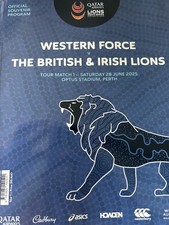 Force v British and Irish Lions 2025 official programme, Perth