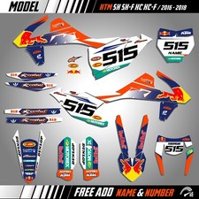 KTM  SX SXF EXC XCW 125 250 350 450 2016 2017 2018 DECALS GRAPHICS KIT STICKERS