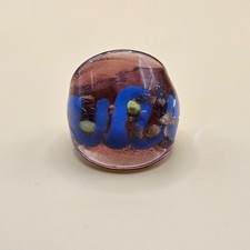 Vintage Art Glass Chunky Dome