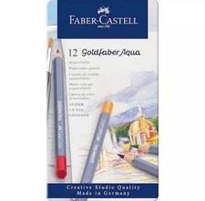 Faber-Castell Goldfaber Aqua Watercolour Pencils - 12pcs Tin