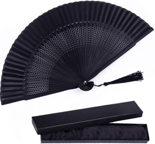 Silk folding fan bamboo wood - fan,,