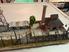 Z gauge diaorama .  A well made military camp