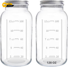 2 1-Gallon Wide Mouth Mason