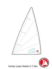 Ventoz Laser Radial Sail (5.7 m2) - White