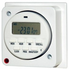 7 Day General Purpose Immersion Electronic Timer 16 Amps Socket Box Programmer