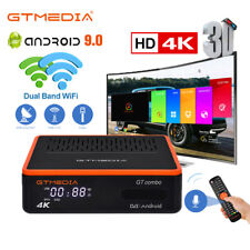 4K Smart TV Streaming Box Satellite DVB-T2 Receiver WIFI Bluetooth Voice Control