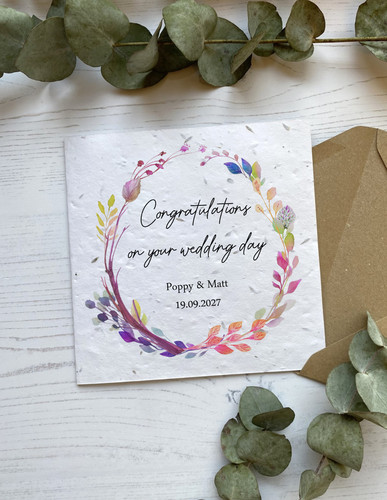 Wedding congratulations card - wedding,