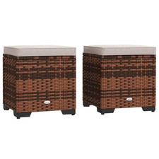 Outdoor Set of 2 Rattan