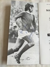 1993 George Best Signed Menu - lovely clear sharp autograph + Marsh, McGuinnes