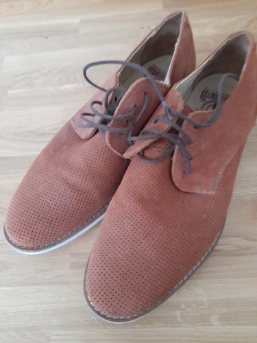 Red herring men shoes suede - red, men's
