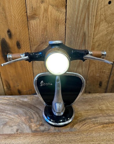 Vespa style scooter table lamp - style,