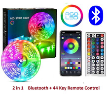 LED Strip Lights 5-30m USB Bluetooth Remote RGB 5050 Tape for Kitchen Cabinet TV