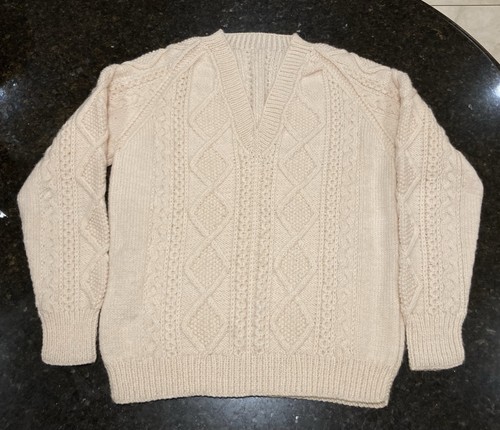 Irish aran pattern cream - pattern,