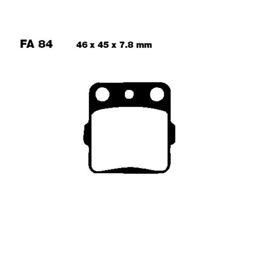 Pair ebc brake - of,