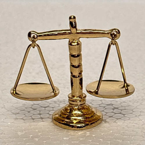 Scale miniature gold tone - miniature, gold-tone
