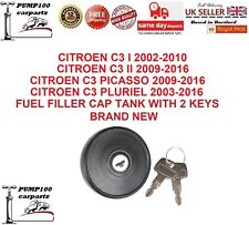 FUEL CAP FOR CITROEN C3 C3 PICASSO PLURIEL FILLER LOCKING TANK & KEYS 