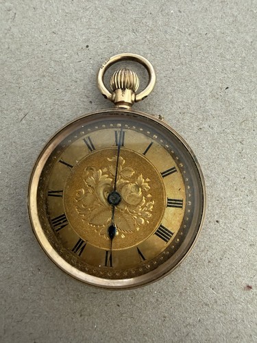 British open faced 9ct gold - faced,