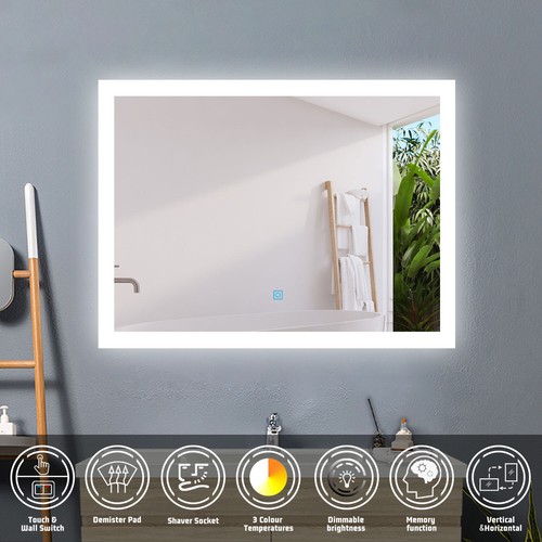 Illuminated bathroom mirror - illuminated,