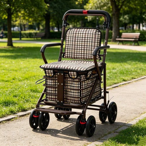 Walk rest folding 6 - &, wheel