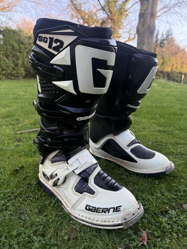 Gaerne sg12 white black - gaerne, white/black