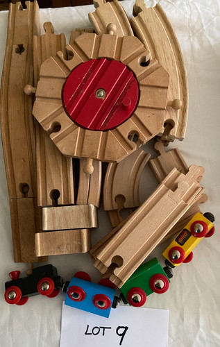 Wooden toy train play set - toy,