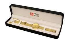 Lambretta Cielo Gold Tone Metal Chain Band  & Face Quartz Watch