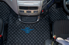 TRUCK ECO LEATHER FLOOR MATS SET FIT DAF XF 106  2018-2022 [old shape] BLACK