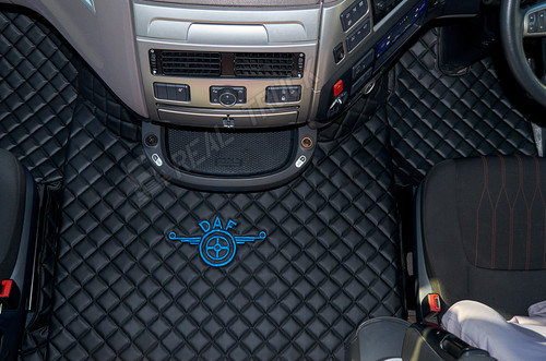 Truck eco leather floor mats - leather,
