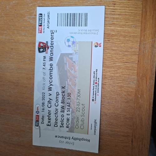 2022 exeter city - 16/8/2022,