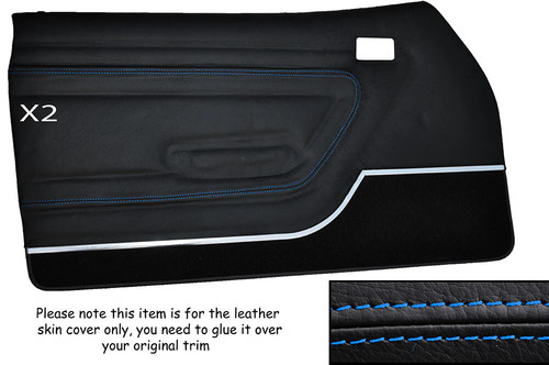 Blue stitch front door - blue, 2x