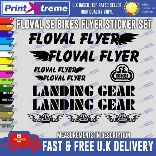 Floval flyer bmx vinyl decals - vinyl,
