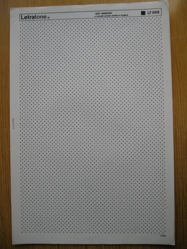 Letraset letratone sheet - 1,