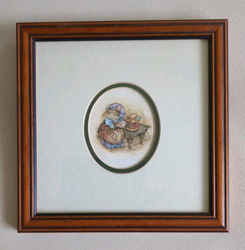 Small wood framed - wood, print
