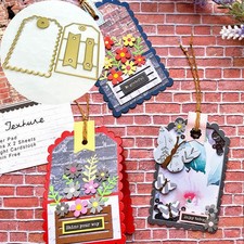 Scalloped Gift Tag Metal