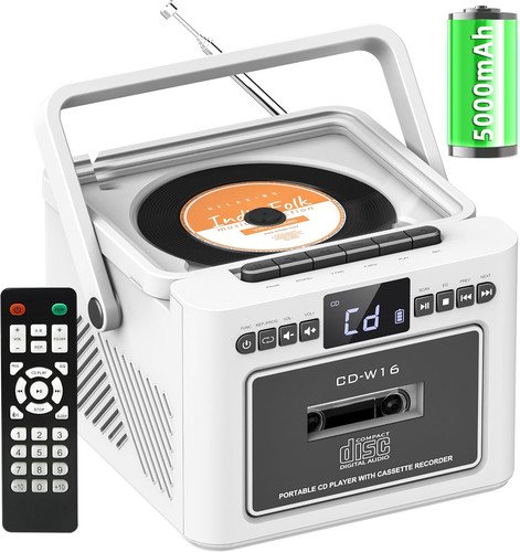 Boombox player with - cd,