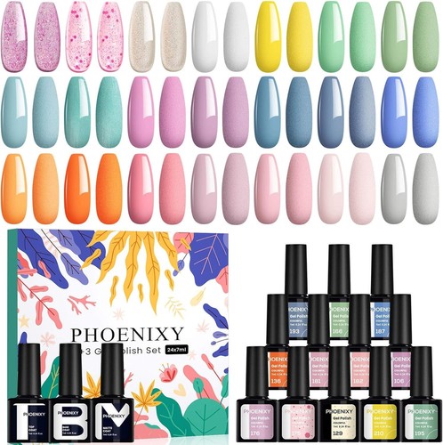 Gel nail polish - set, phoenixy