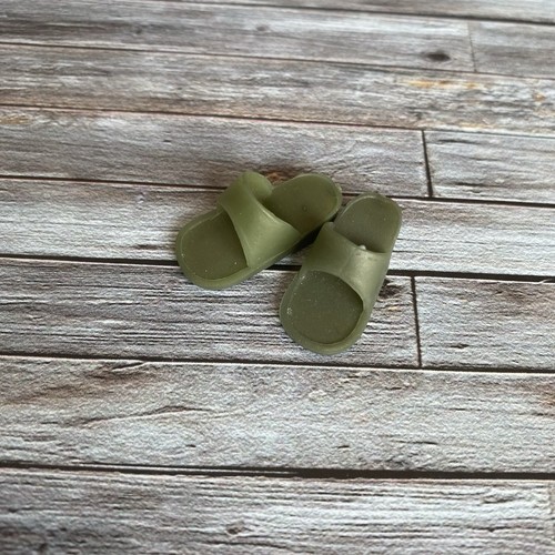 Sindy doll shoes green khaki - sindy,