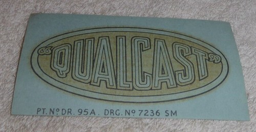 Vintage lawn mower decals