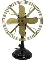 Vintage Brass Desk Fan –