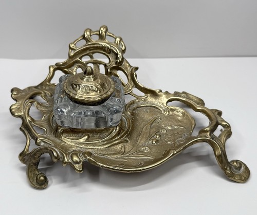 Vintage brass art nouveau - vintage,